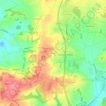 Fenêtre topographic map, elevation, terrain