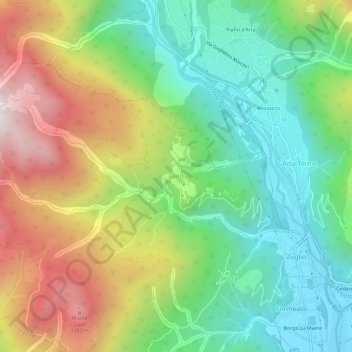 Fielis topographic map, elevation, terrain