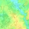 Les Grandes Landes topographic map, elevation, terrain
