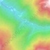 Shila topographic map, elevation, terrain