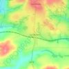 Clynderwen topographic map, elevation, terrain