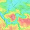 Les Besses topographic map, elevation, terrain