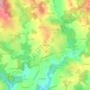 Le Caillou-Blanc topographic map, elevation, terrain