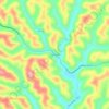Cox's Mills topographic map, elevation, terrain