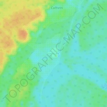 Ventura topographic map, elevation, terrain