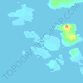 Itilleq topographic map, elevation, terrain