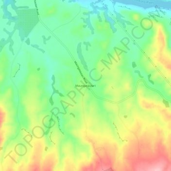 Maungatautari topographic map, elevation, terrain