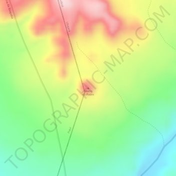 Morro do Padre topographic map, elevation, terrain