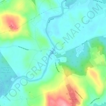 Riverhill topographic map, elevation, terrain