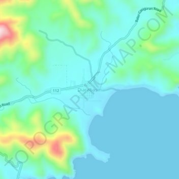 Diarabasin topographic map, elevation, terrain