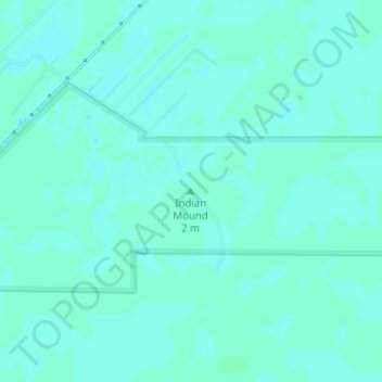 Indian Mound topographic map, elevation, terrain