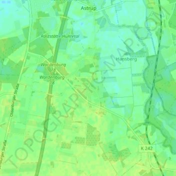 Westerburg topographic map, elevation, terrain