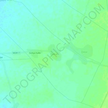 Dabal topographic map, elevation, terrain
