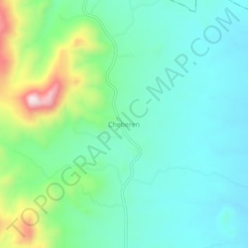 Cheberen topographic map, elevation, terrain