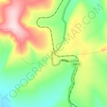静岭 topographic map, elevation, terrain