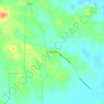Morris Chapel topographic map, elevation, terrain
