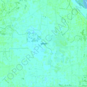 Hatiya topographic map, elevation, terrain