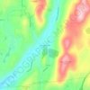 Adams Corners topographic map, elevation, terrain