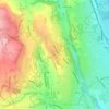 Cefn topographic map, elevation, terrain