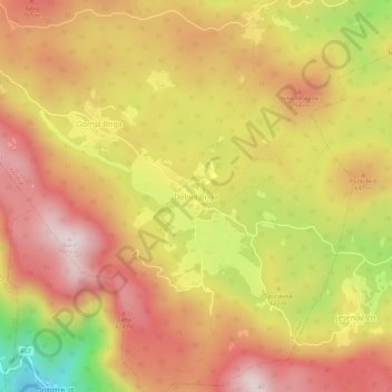 Dolnja Briga topographic map, elevation, terrain