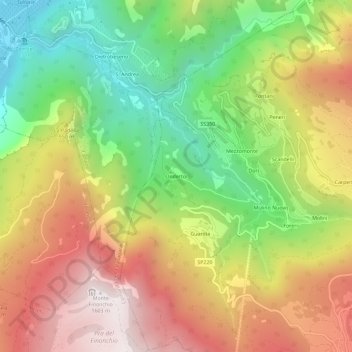 Ondertol topographic map, elevation, terrain