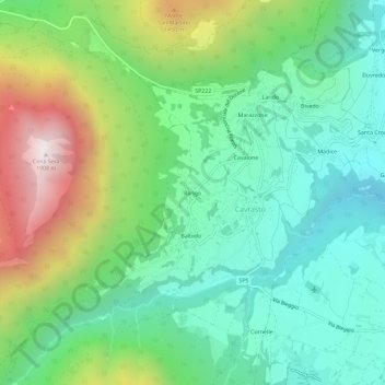 Rango topographic map, elevation, terrain
