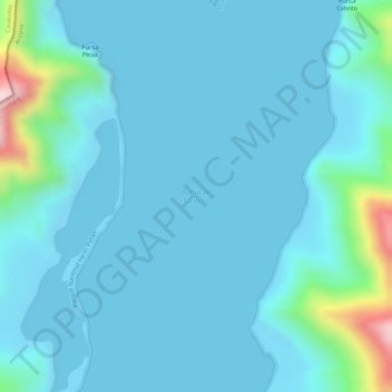 Bahía de Turiamo topographic map, elevation, terrain