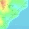 Alwala (bangaladesh) topographic map, elevation, terrain