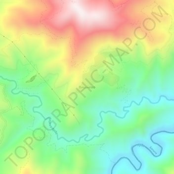 Vishnevo topographic map, elevation, terrain