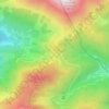 Col de Spandelles topographic map, elevation, terrain