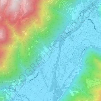 Darzo topographic map, elevation, terrain