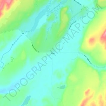 Ewan topographic map, elevation, terrain