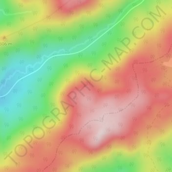 Square Rock topographic map, elevation, terrain