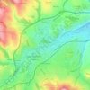 Les Carmelites topographic map, elevation, terrain