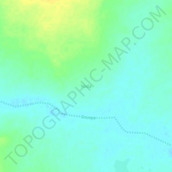 Yoda topographic map, elevation, terrain