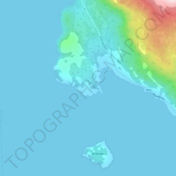 Spildran topographic map, elevation, terrain