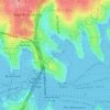 Careening Cove topographic map, elevation, terrain