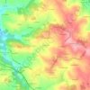 Sauvagnat topographic map, elevation, terrain