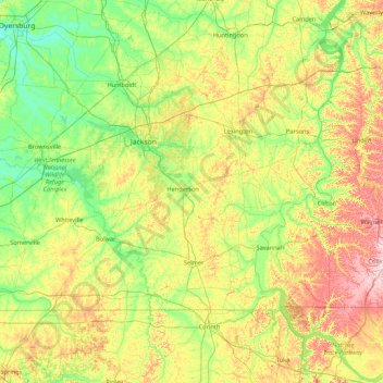 Chester topographic map, elevation, terrain