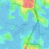 Blues Point topographic map, elevation, terrain