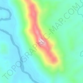Bukit Batu Papan topographic map, elevation, terrain