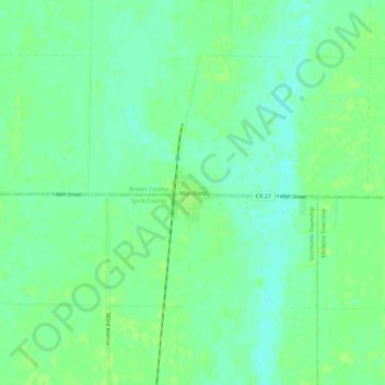 Mansfield topographic map, elevation, terrain