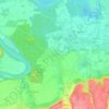 Oberflossing topographic map, elevation, terrain