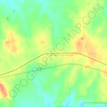 Rather topographic map, elevation, terrain