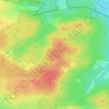 Imbosch topographic map, elevation, terrain