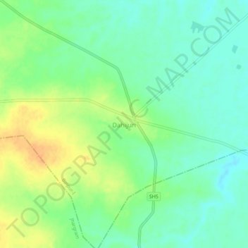 Dahijuri topographic map, elevation, terrain