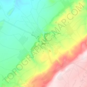 Sire topographic map, elevation, terrain