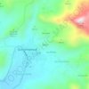Yacón topographic map, elevation, terrain