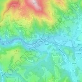Mardea topographic map, elevation, terrain