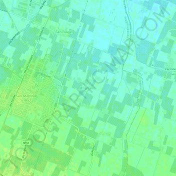 Trignano topographic map, elevation, terrain
